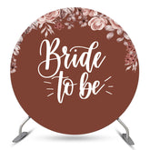 Lofaris Floral Boho Red Round Bridal Shower Backdrop Cover